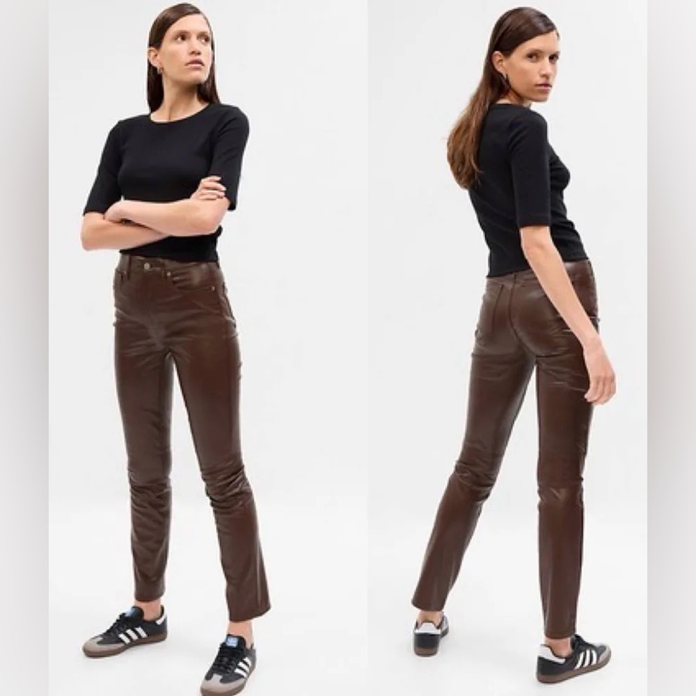 GAP Vintage Slim High Rise Faux Leather Pant Sz. 18